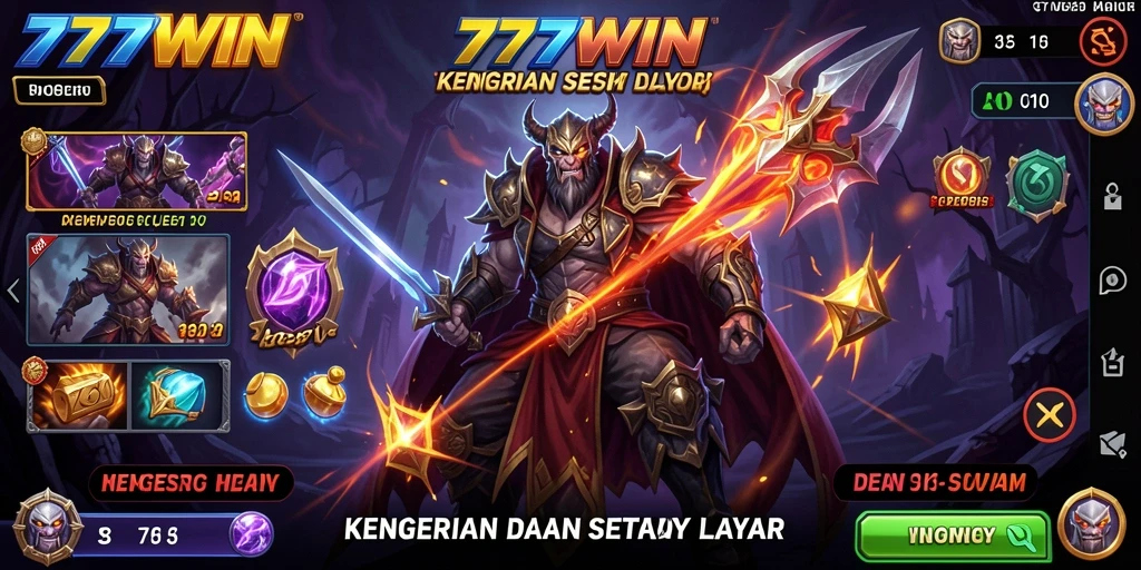 Screenshot gameplay 777WIN menampilkan momen menegangkan di dunia horror.