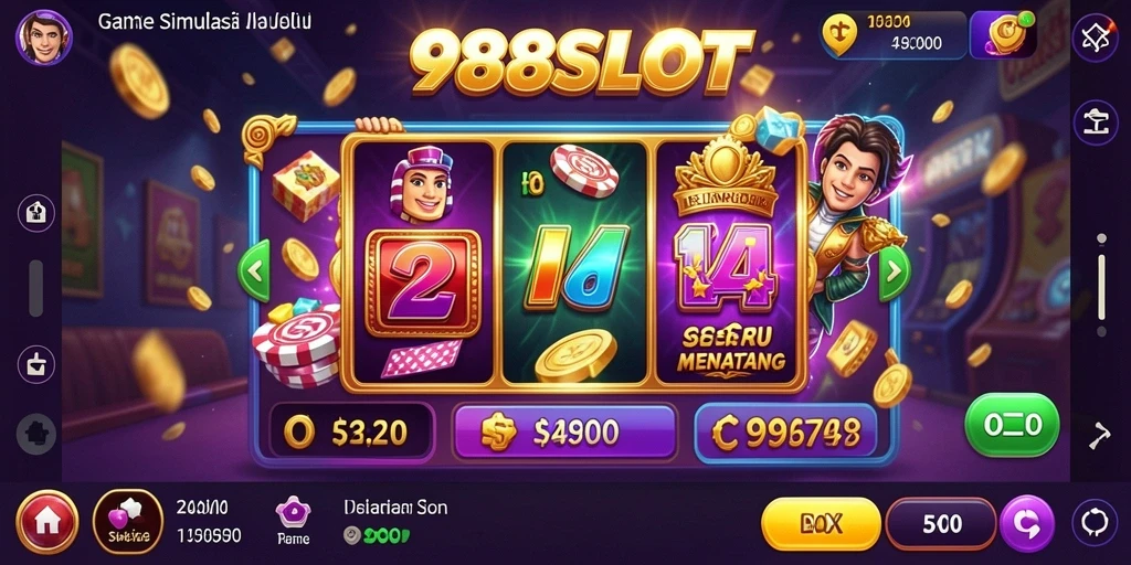 Tampilan gameplay menarik dari 988SLOT yang penuh warna.