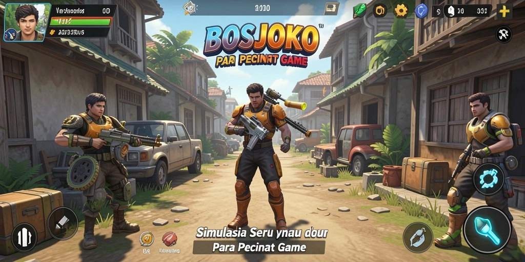 Tampilan menarik dari gameplay BOSJOKO yang penuh strategi.