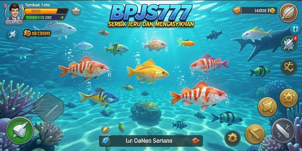 Screenshot utama BPJS777 menampilkan aksi seru dalam gameplay Tembak Ikan.