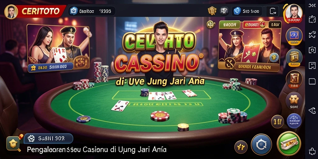 Screenshot CERITOTO menampilkan dealer profesional di meja roulette.