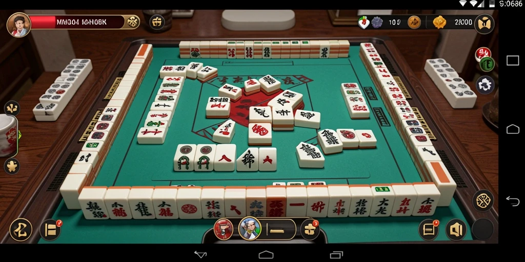 Gameplay seru DMD686 dalam permainan Mahjong yang menantang.