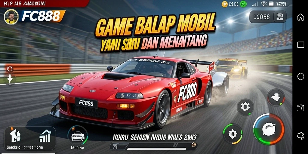 Gameplay menarik di FC888 dengan balapan mendebarkan.