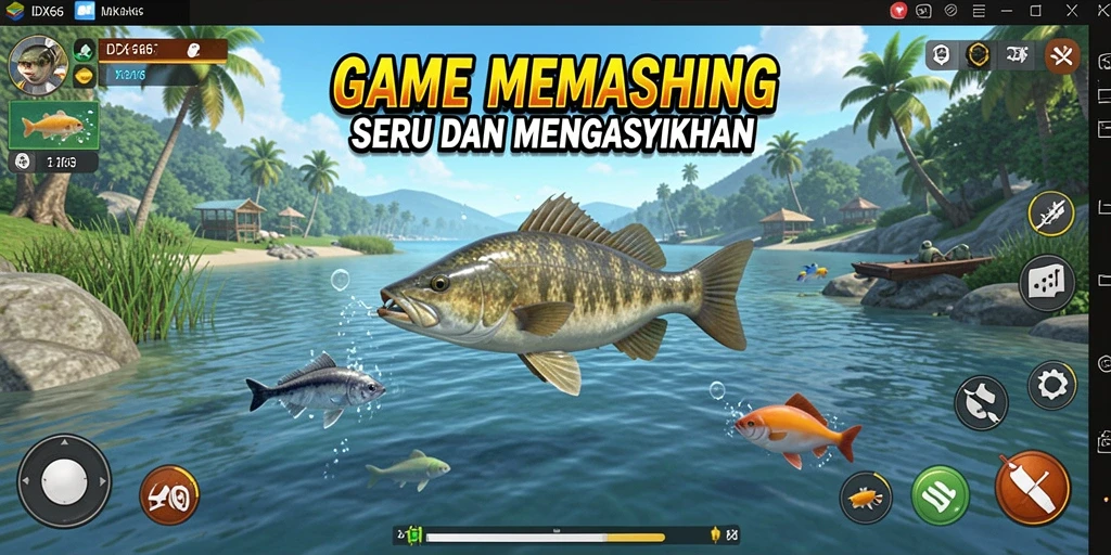 Tangkapan ikan yang memukau dalam gameplay IDX66.