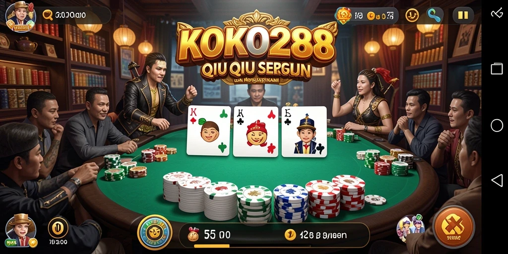 Gameplay menegangkan di KOKO288 QiuQiu.