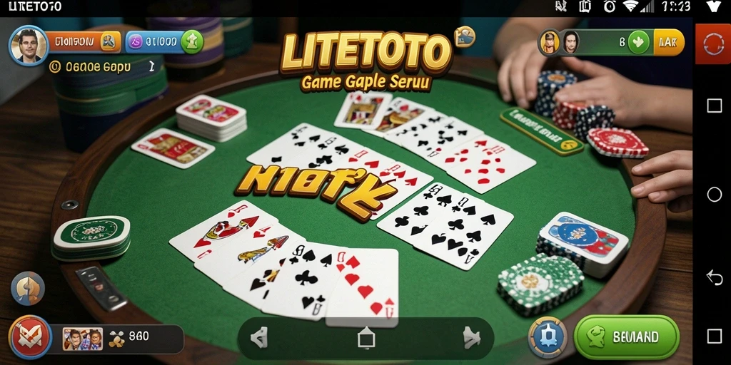 Tampilan gameplay Gaple yang menarik dan interaktif di LITETOTO.