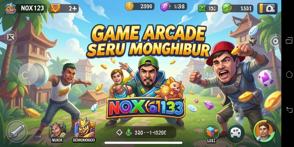 Tampilan gameplay NOX123 yang menegangkan dan penuh aksi.
