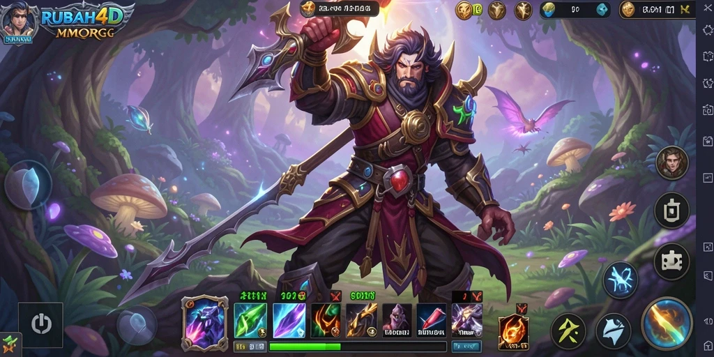 Tampilan menarik dari gameplay <strong>RUBAH4D</strong> yang penuh aksi MMORPG.