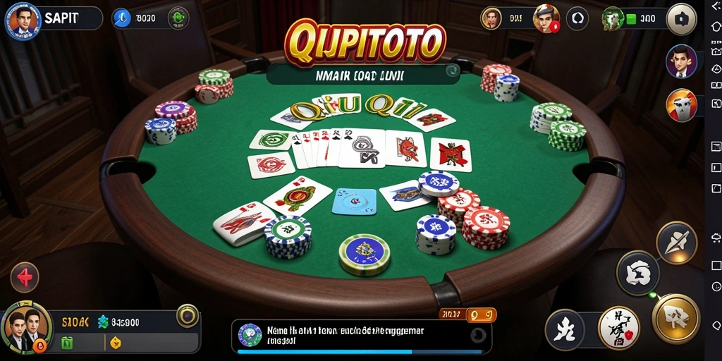 Tampilan gameplay QiuQiu yang mendebarkan di SAPITOTO.