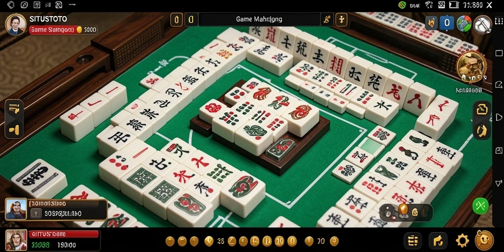 Screenshot gameplay SITUSTOTO menampilkan serunya bermain Mahjong.