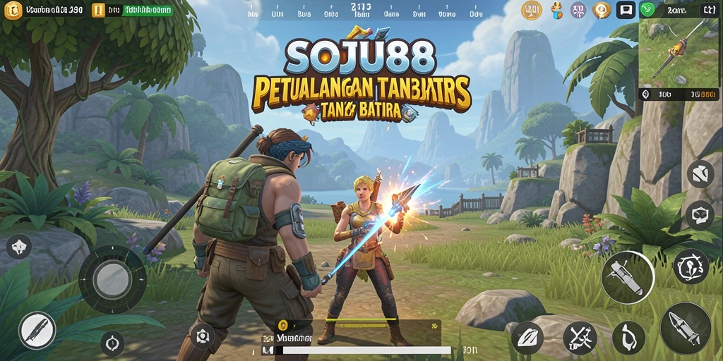 Tangkapan layar menampilkan pengalaman bermain dunia terbuka SOJU88.