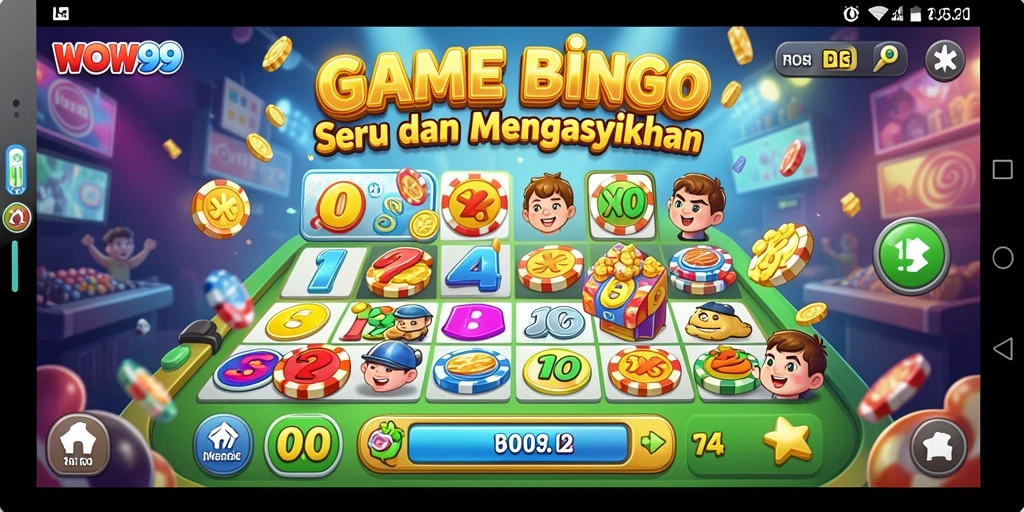 Tampilan gameplay seru dalam aplikasi Bingo WOW99.